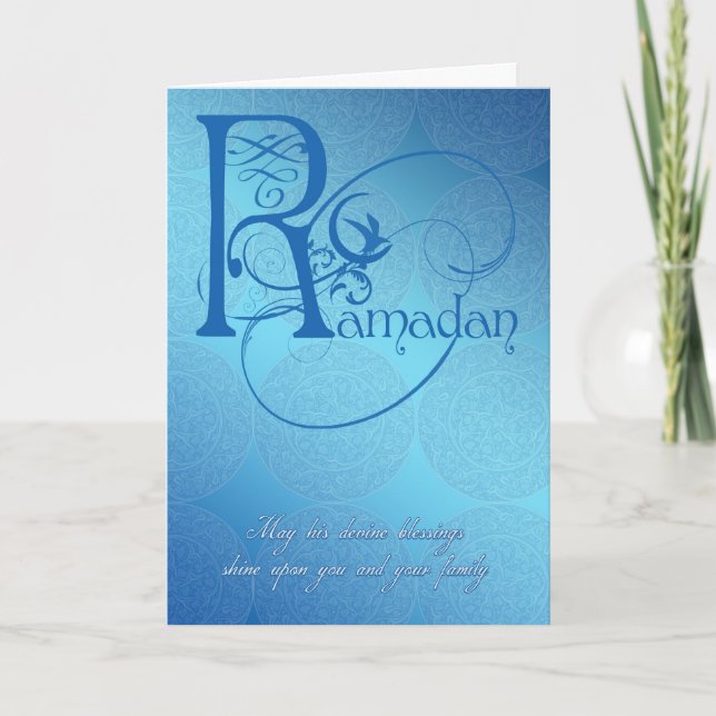 bleu de carte de Ramadan (Devant)