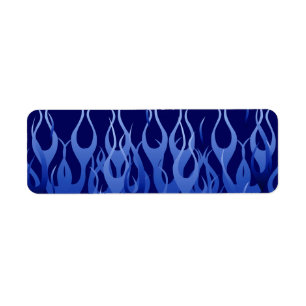Bleu de cool sur le bleu emballant des flammes