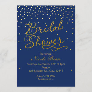Bleu de FÊTE DE LA MARIÉE et invitation de