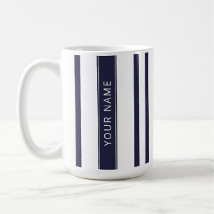 Bleu de la Marine avec ton nom Mug