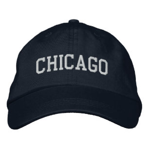 Bleu de la marine Casquette brodée de Chicago
