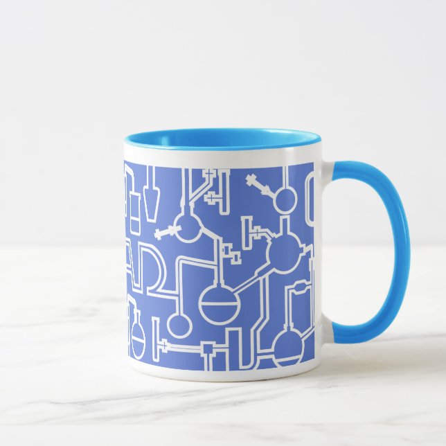 Bleu de laboratoire de la Science de tasse (Droite)