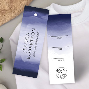 Bleu de marine Aquarelle prix de vêtements Étiquet