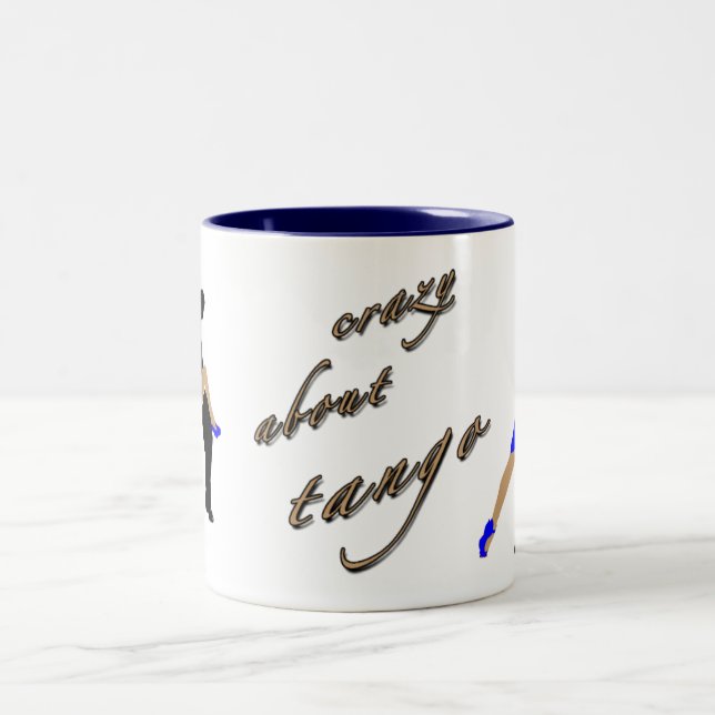 bleu de tasse avec fou jaune (Centre)