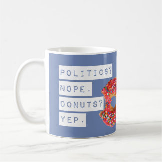 Bleu de tasse d'amant de beignet