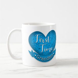 Bleu de tasse de grand-maman de première fois