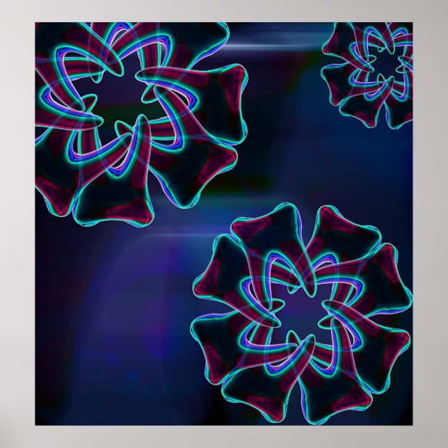 Bleu Dentiste-Orthodontiste Poster (Devant)