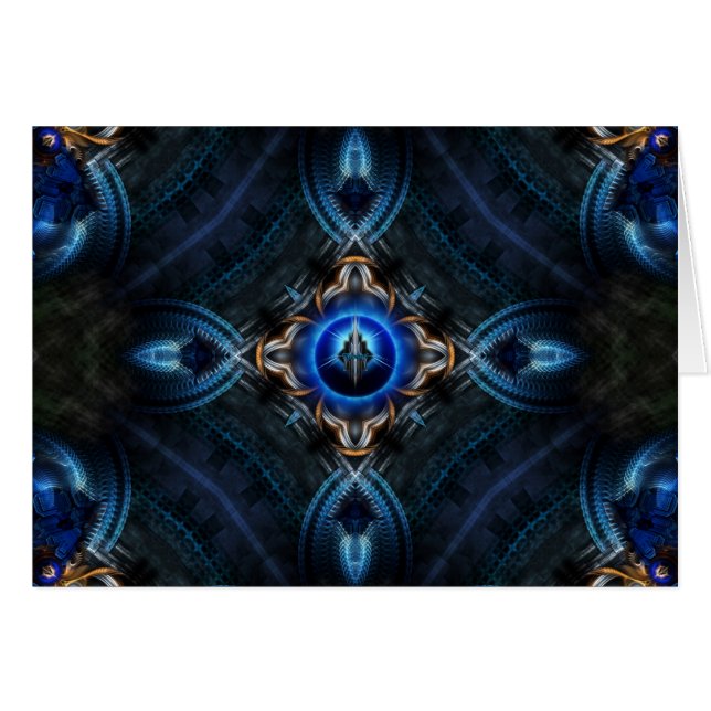 Bleu doré kaléidoscope (Devant horizontal)