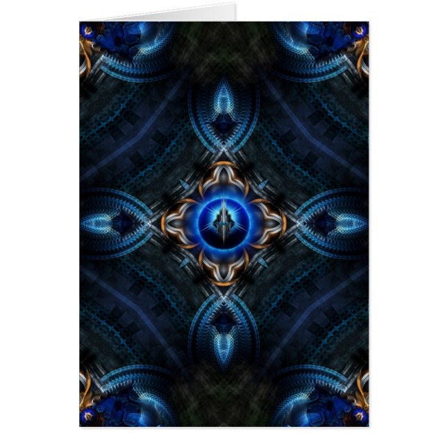 Bleu doré kaléidoscope (Devant)