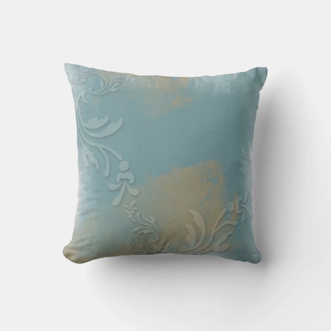 Bleu Duché, Or, Timoté | Oreiller (Recto)