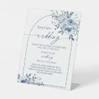 Bleu Dusty Ne pas dire Mariage Jeu Signe