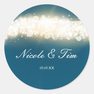 Bleu Éclairage Sky Blast Favoriser Stickers