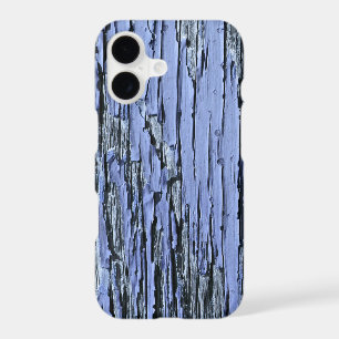 Bleu en bois de peinture d'épluchage