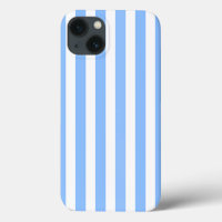 Bleu et blanc bonbons rayures Coque-Mate coque iph