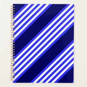 Bleu et blanc cinq bandes motif