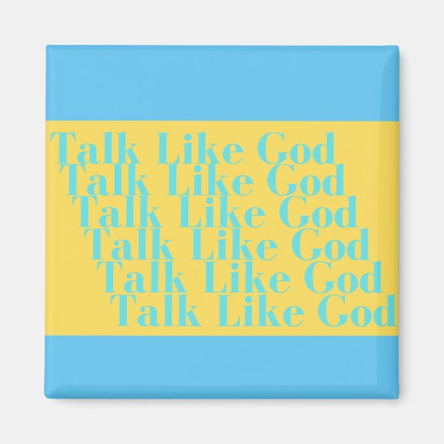 Bleu et jaune Parler comme Dieu aimant (Devant)
