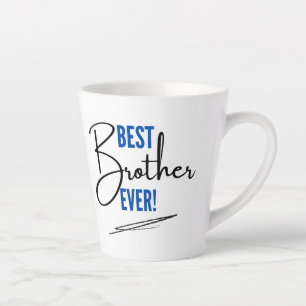 Bleu et noir minimaliste meilleur frère jamais Mug