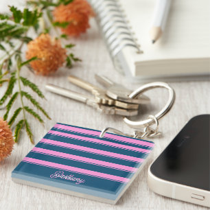 Bleu et rose Motif  personnalisé
