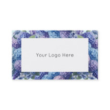 Bleu et violet Hydrangea élégants cartes de visite