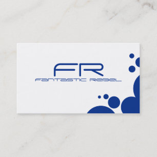 Bleu Fantastique Rebel Cartes de visite