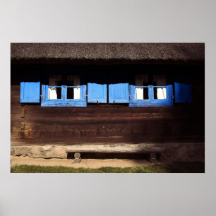 Bleu Fenêtre - Poster