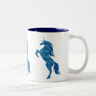 Bleu feu Unicorne Mug