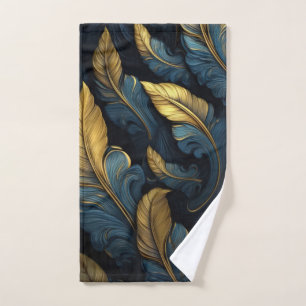 Bleu - Feuilles d'or