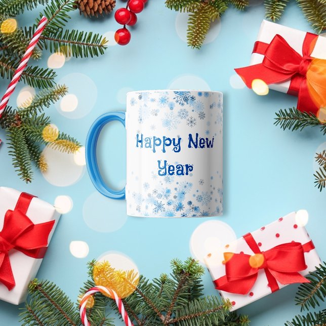 Bleu flocons de glace Café Mug (Créateur téléchargé)