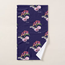 Bleu Floral Fête des Mères Bain Torchon de thé