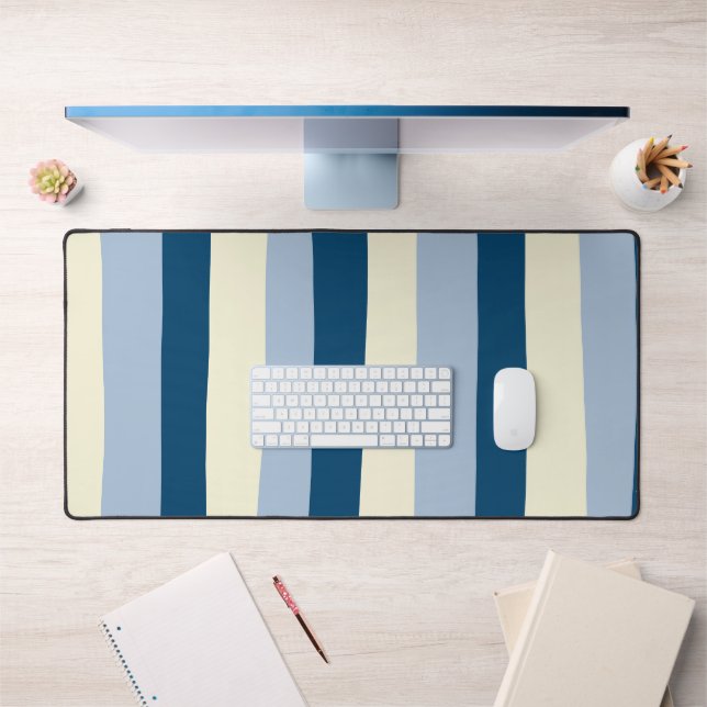 Bleu foncé, Bleu clair et Crème (Bureau 1)