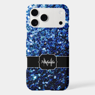 Bleu foncé profond brillant faux paillettes scinti