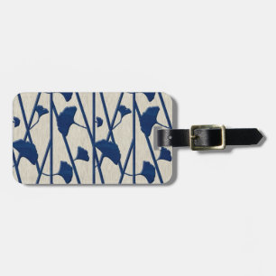 bleu ginkgo - étiquette bagage