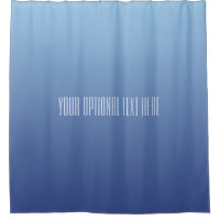 Bleu Gradient texte personnalisé rideau de douche