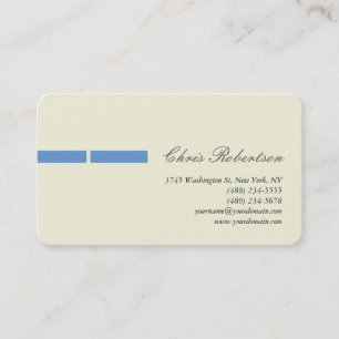 Bleu gris beige angle rond Carte de visite de scri