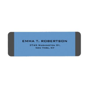 Bleu gris élégant moderne tendance minimaliste