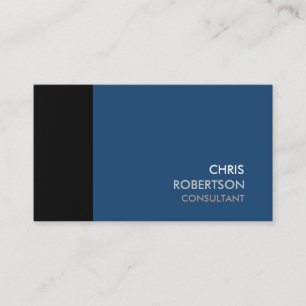 Bleu gris foncé Arrière - plan Carte de visite att