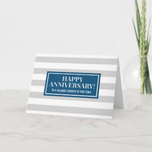 Bleu Gris Gris Gris Gris Carte d'anniversaire de l