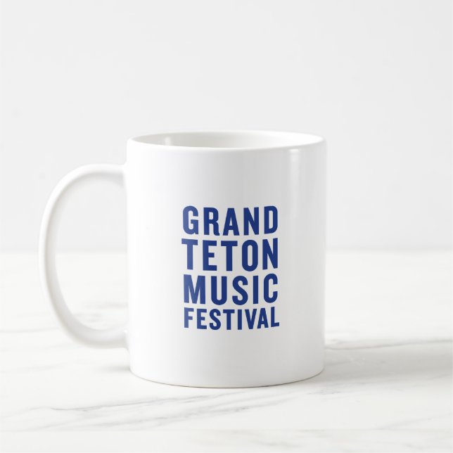 Bleu GTMF Logo Café Mug (Gauche)