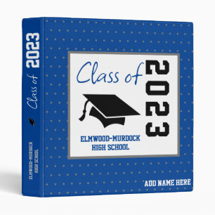 Bleu High School Scrapbook Album 3 anneau Classeur