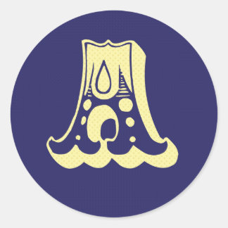 bleu jaune Cirque Un autocollant