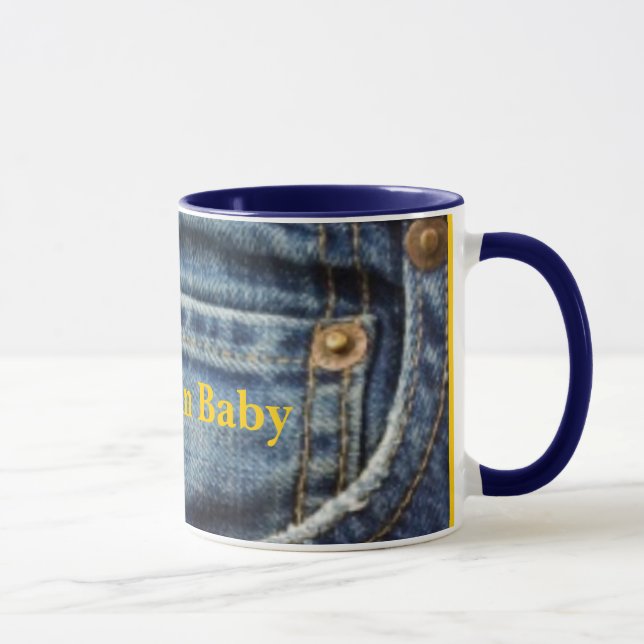 Bleu Jean Baby Mug (Droite)