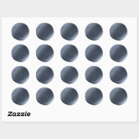 Bleu Jean Calligraphie Monogramme Stickers cire