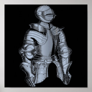 Bleu Knight Print