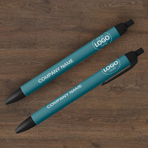 Bleu Logo de l'entreprise personnalisée et stylo Turquo
