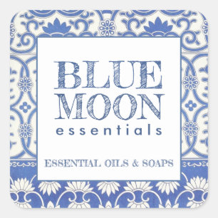 Bleu Lune Produits de beauté Stickers Étiquette