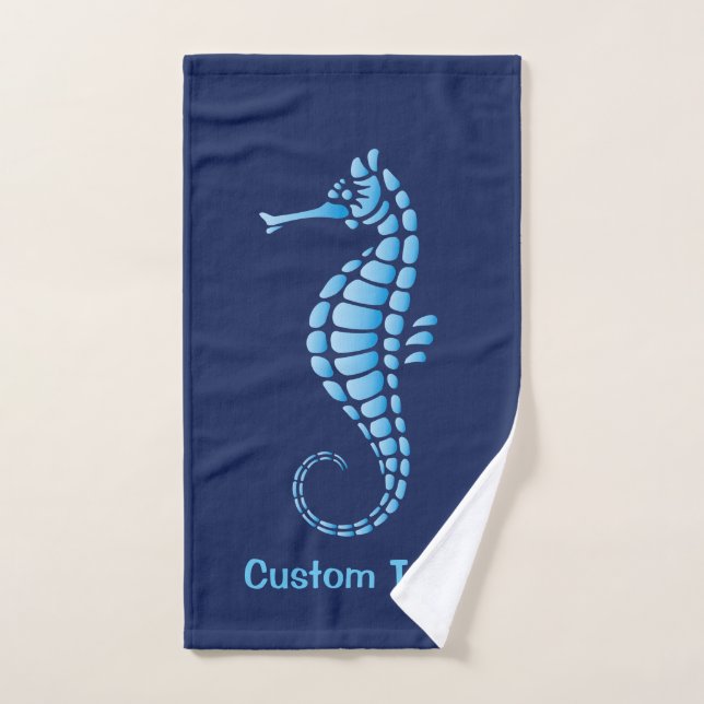 Bleu marin (Serviette à main)