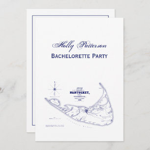 Bleu marine vintage de carte de mA d'île de