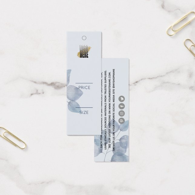 Bleu minimaliste Vêtements à voilure Bleu (Bureau)