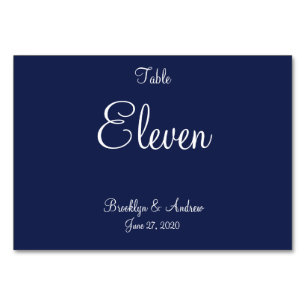 Bleu Nautique Mariage Cartes de Place Cartes de Ta