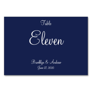 Bleu Nautique Mariage Cartes de Place Cartes de Ta